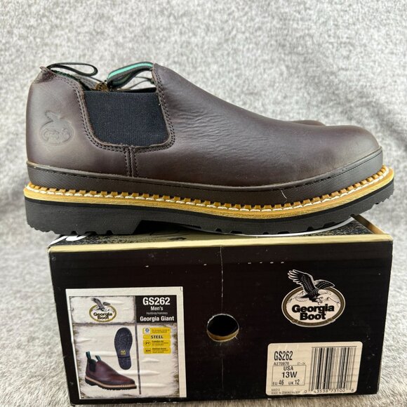 Georgia Boot Other - ✅Mens 13W Georgia Boot/Giant Romeo Steel Toe Work Shoe GS262 SR EH ASTM Pull On